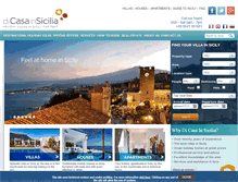 Tablet Screenshot of dicasainsicilia.com